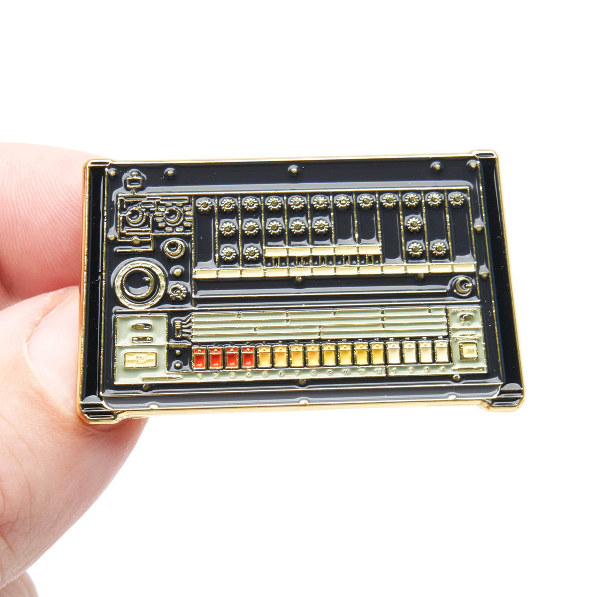 Roland 808 Drum Machine Rhythm Composer TR-808 Enamel Lapel Pin