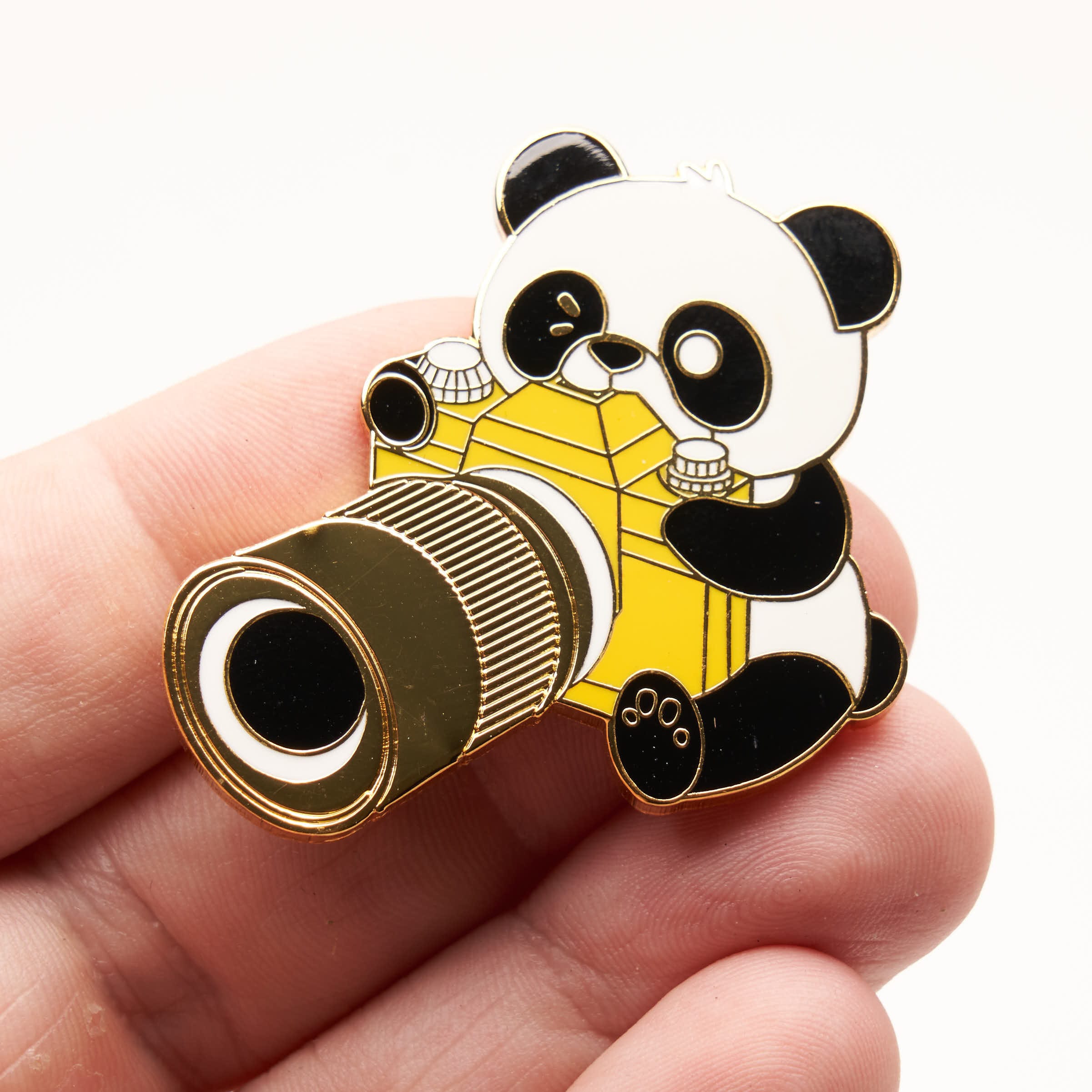 AdorablePandaEnamelPinwithDSLR