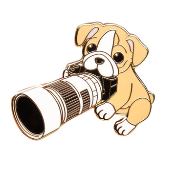Bulldog Photographer Pin