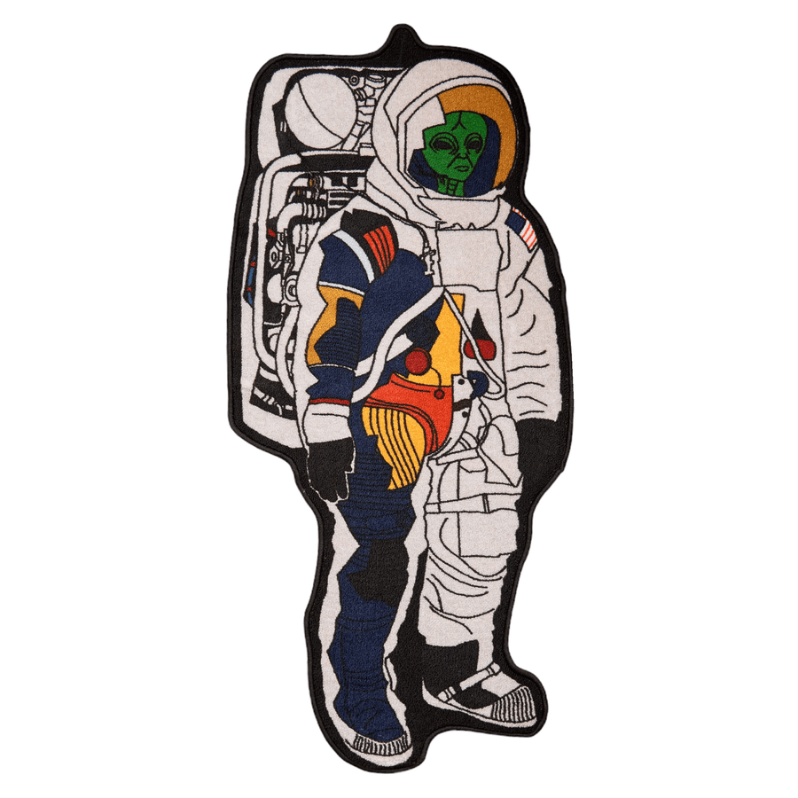 Astronaut Alien Cross Section Cutaway Mini Rug