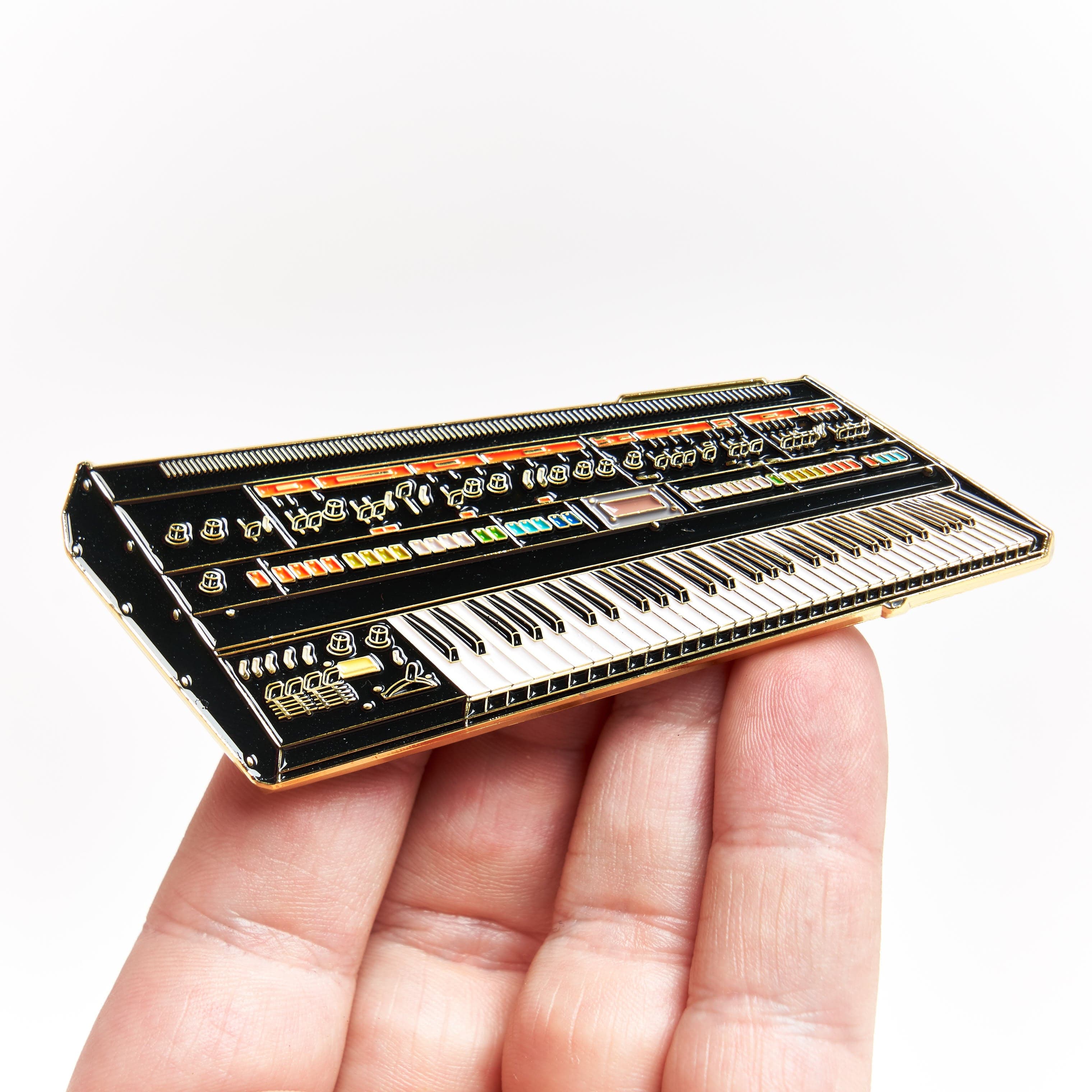 Roland Jupiter 8 Vintage Keyboard Piano Synth Enamel Lapel Pin Badge Official Exclusive