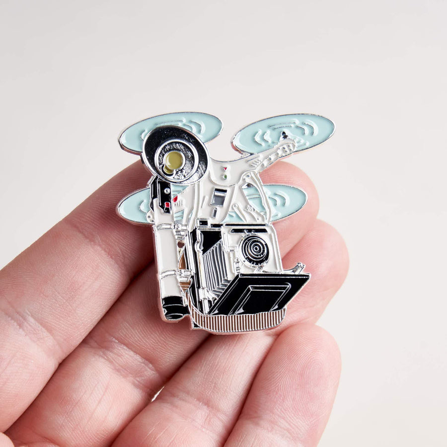Flying Speed Graphic Drone Camera Pin
