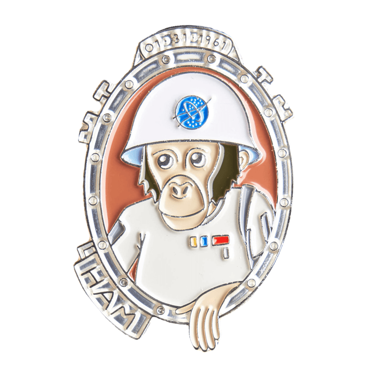 Ham the Astrochimp Enamel Pin: A Limited-Edition Tribute to Space Exploration History