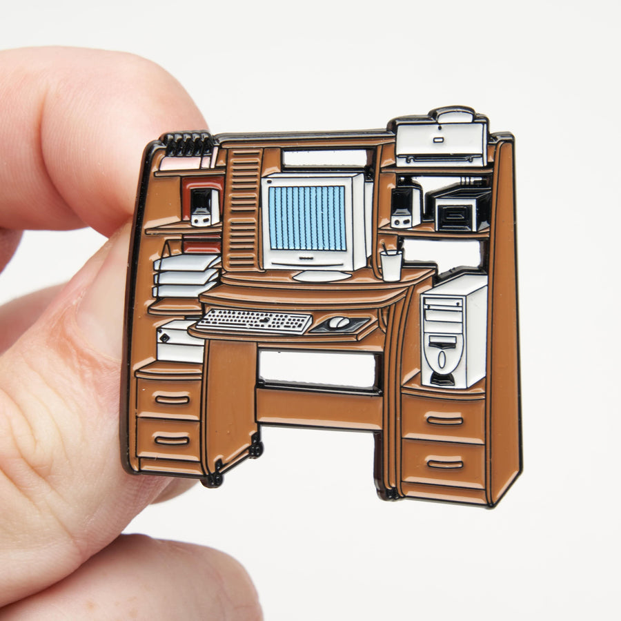 Blast from the Past: 90s Windows Desktop Computer Hutch Pin – Official ...