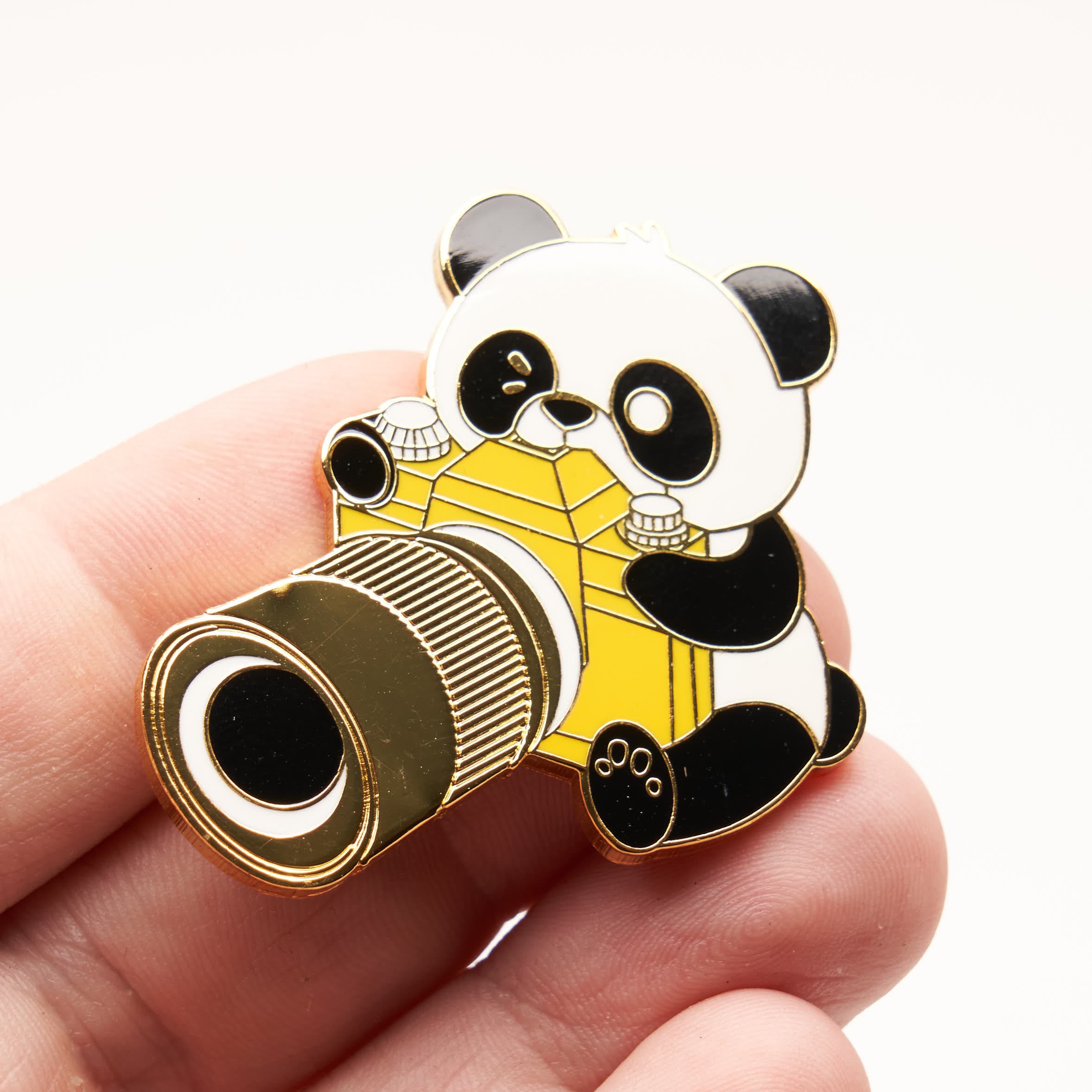 AdorablePandaEnamelPinwithDSLR