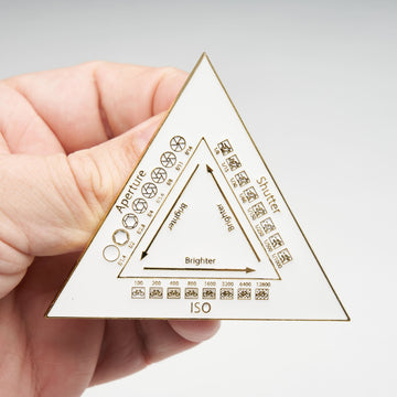 Aperture, Shutter Speed, ISO Chart Guide Enamel Pin