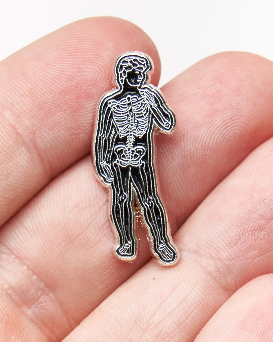 David Sculpture Skeleton Pin