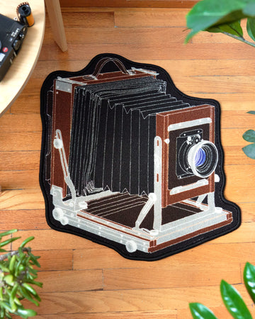 Wooden Large Format Camera Mini Rug