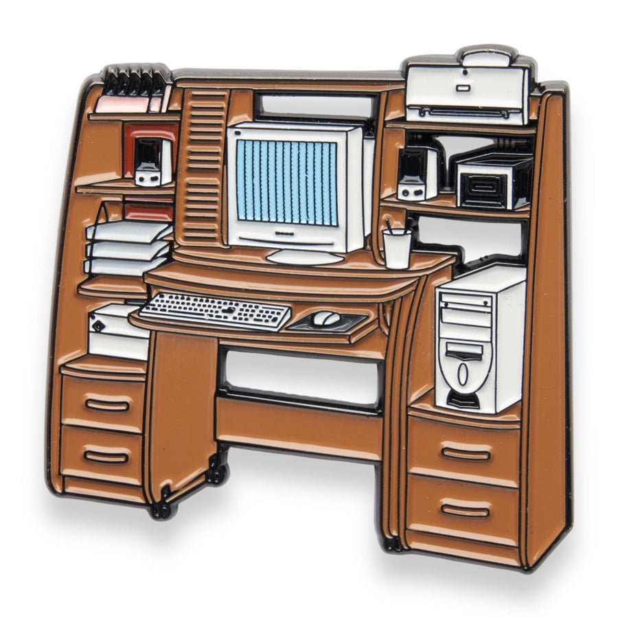 Enamel Pin Computer Blast from the Past: 90s Windows Desktop Computer Hutch Pin – Official ...