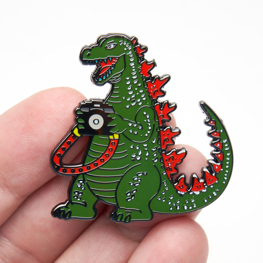 Dinosaur Photographer Pin