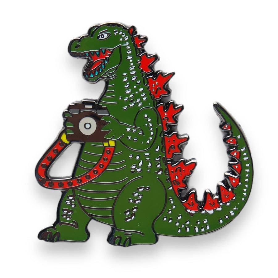 Dinosaur Photographer Pin