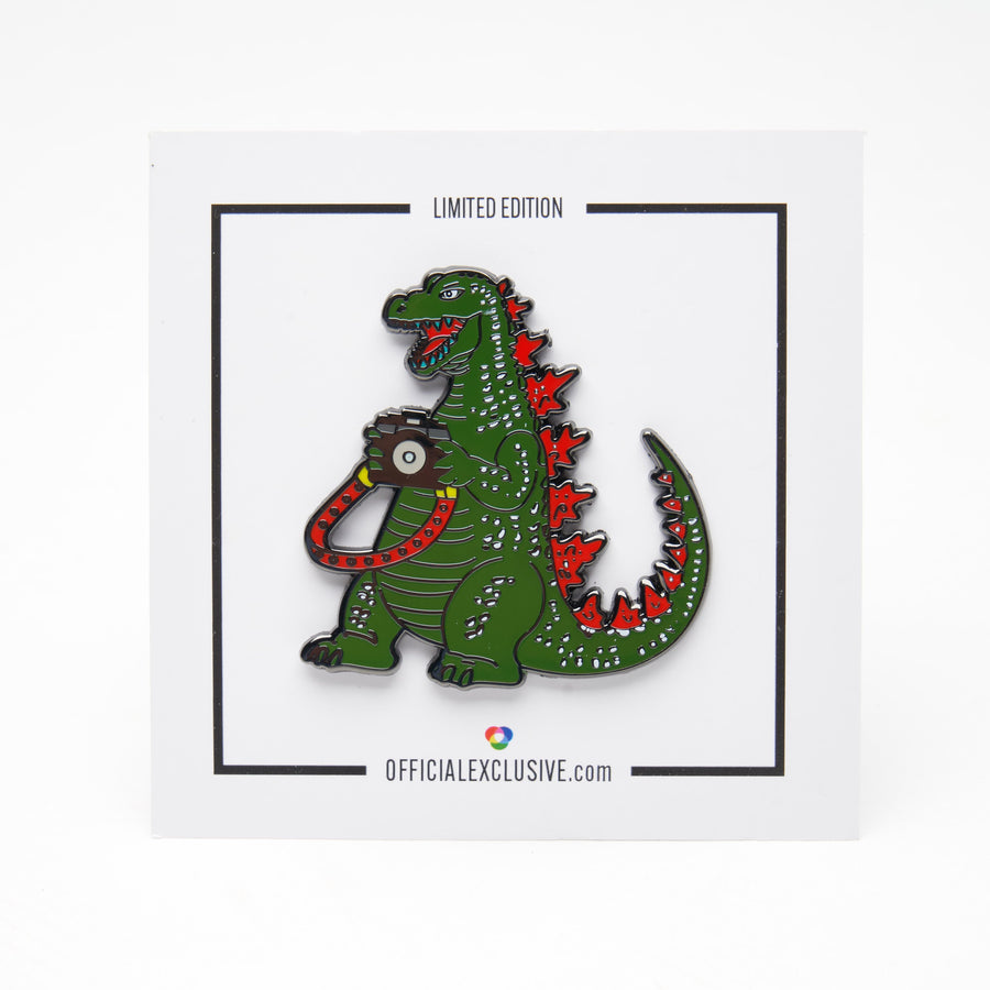 Dinosaur Photographer Pin