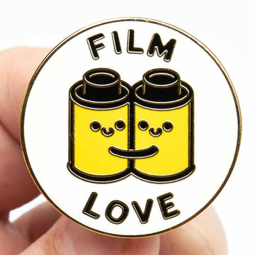 Film Love Hugging 35mm Canisters Pin