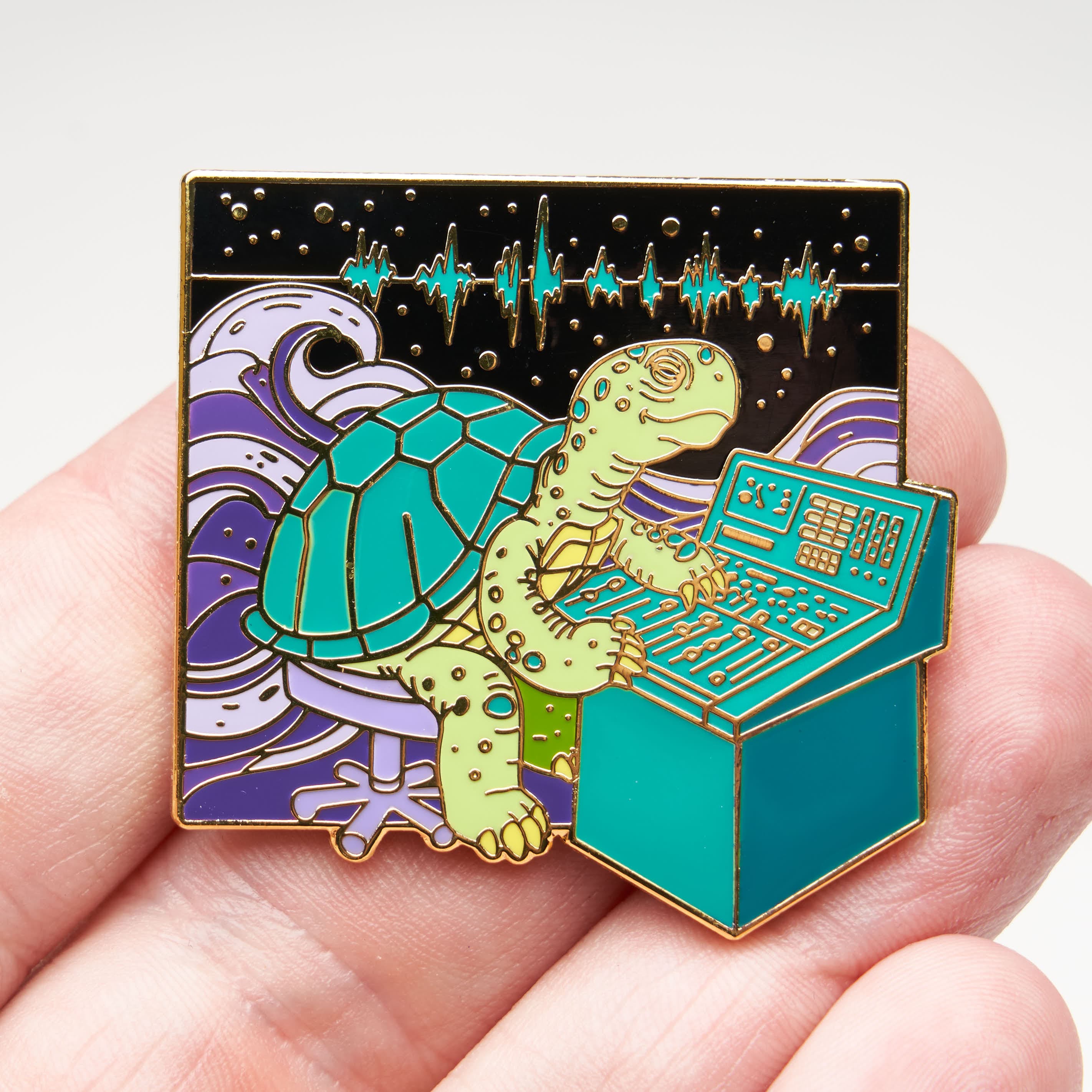 Slow Mixing Turtle Audio Engineer Enamel Pin Producer Gift – Official ...