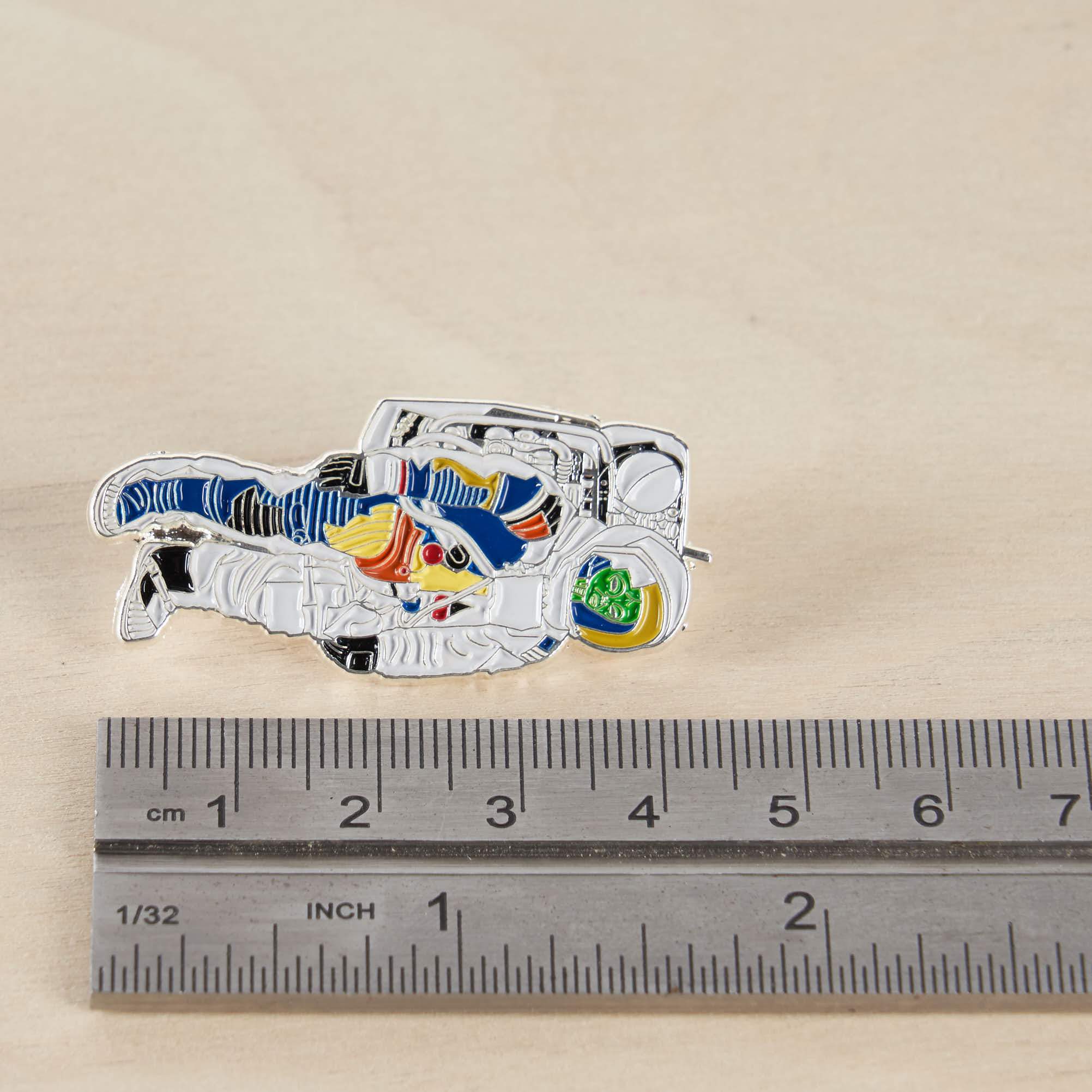 Astronaut Alien Cross Section Cutaway Enamel Pin Lapel Badge – Official ...