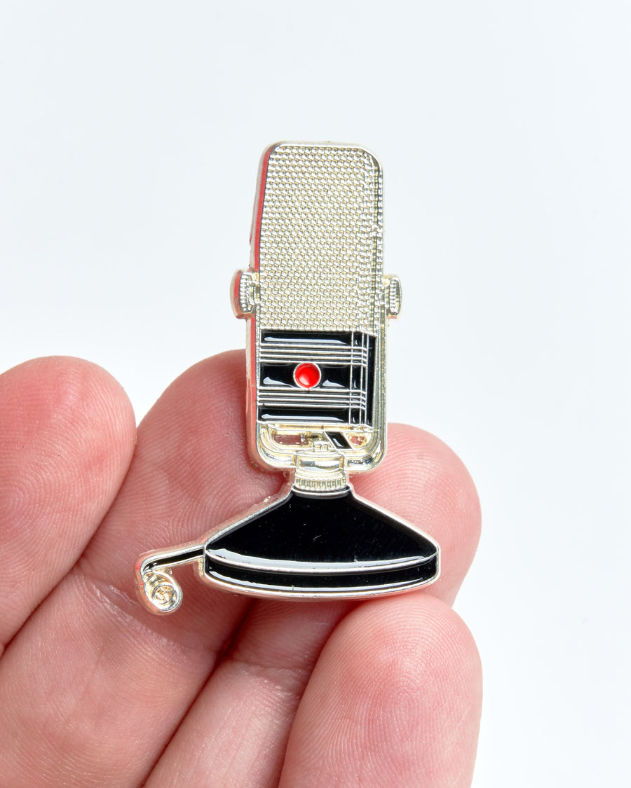 Vintage Microphone Pin