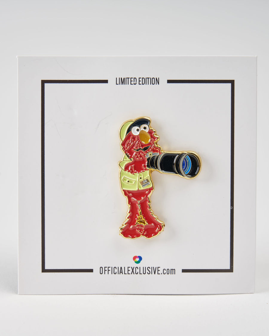 Elmo with Film Camera Pin