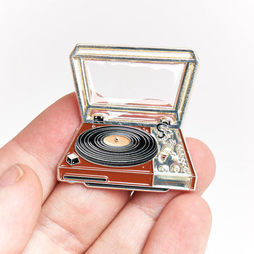 Vintage Turntable Record Player Pin