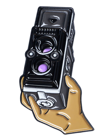 Hand Holding TLR Camera Pin