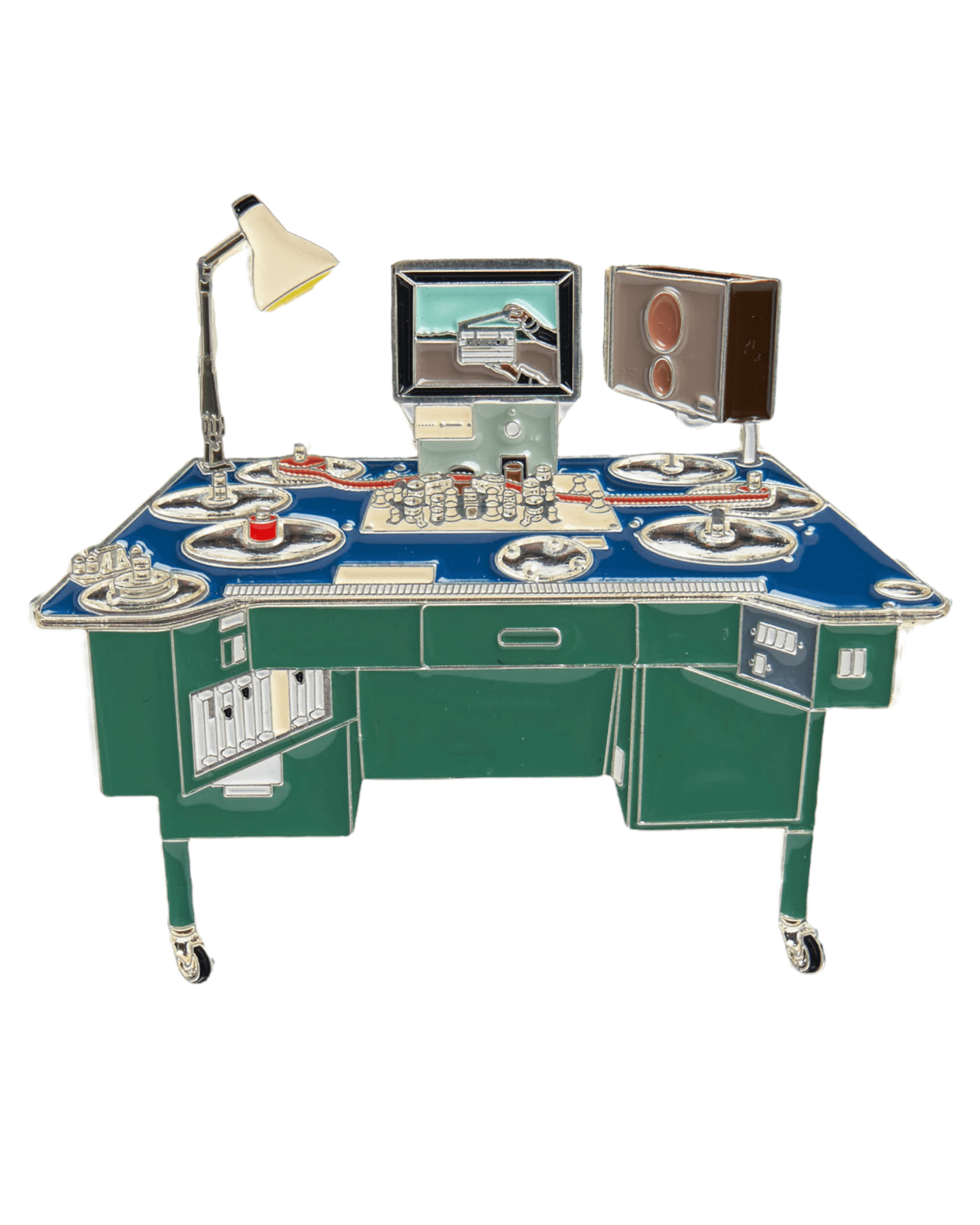 Filming Table Steenbeck film editing table ST Enamel Lapel Pin - Film Making Gifts ...