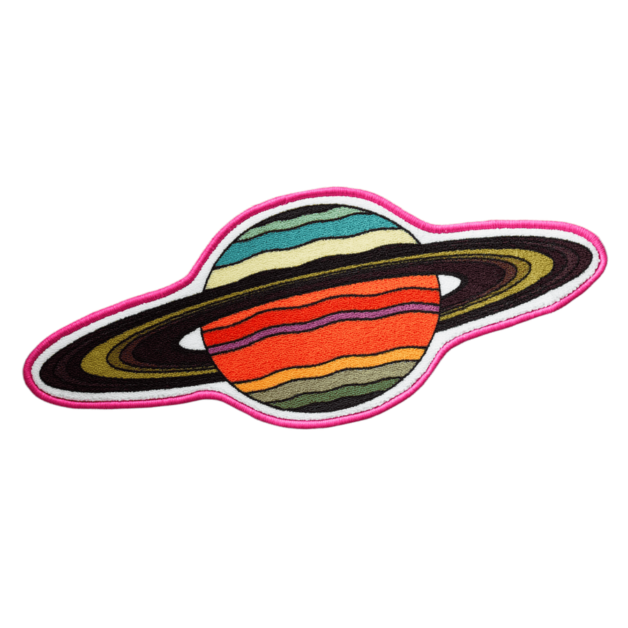 Saturn Planet Mini Rug