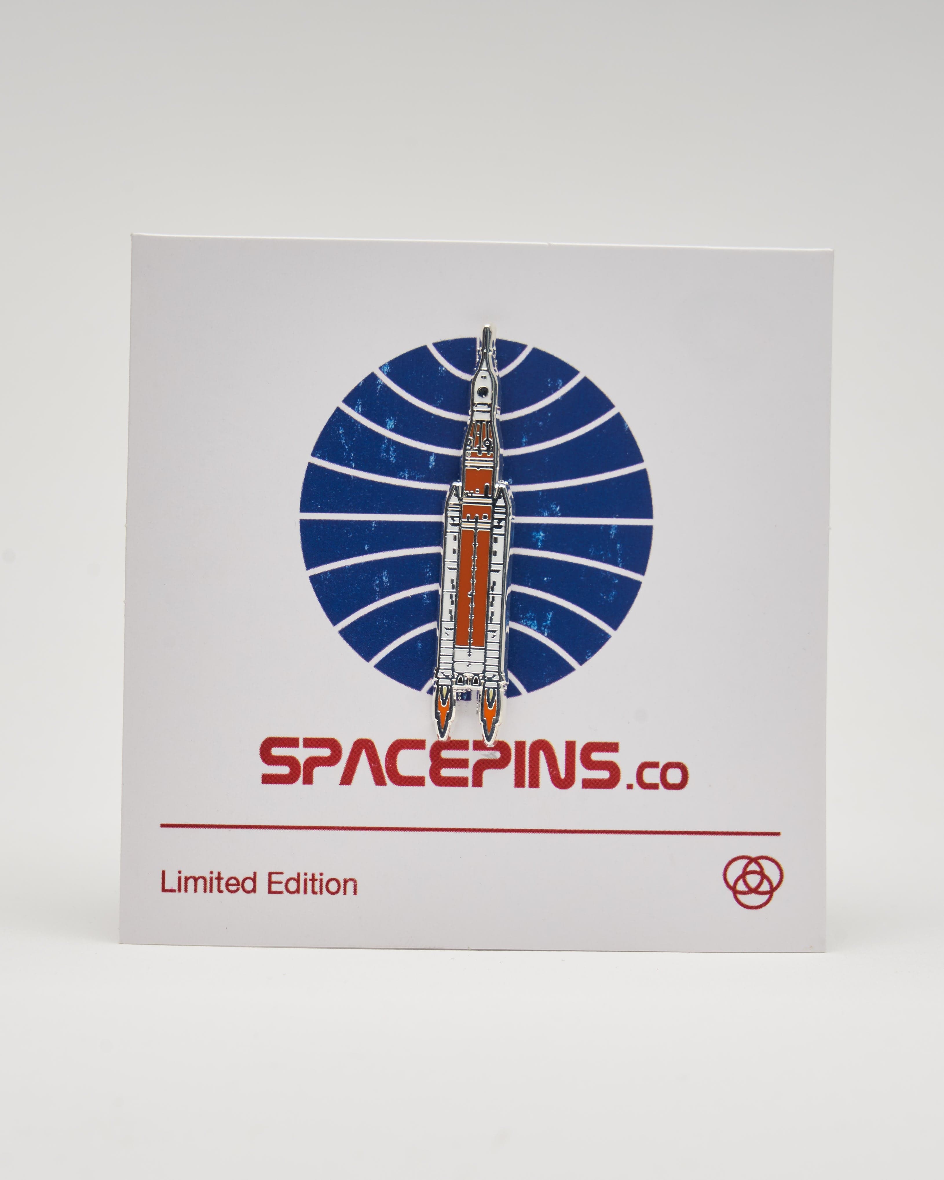 NASA Artemis-I 1 SLS Space Launch System Rocket Enamel Pin Brooch