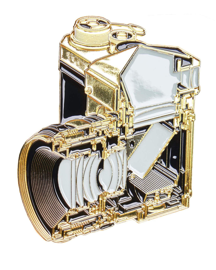 Cross Section of SLR Camera Gold Pin