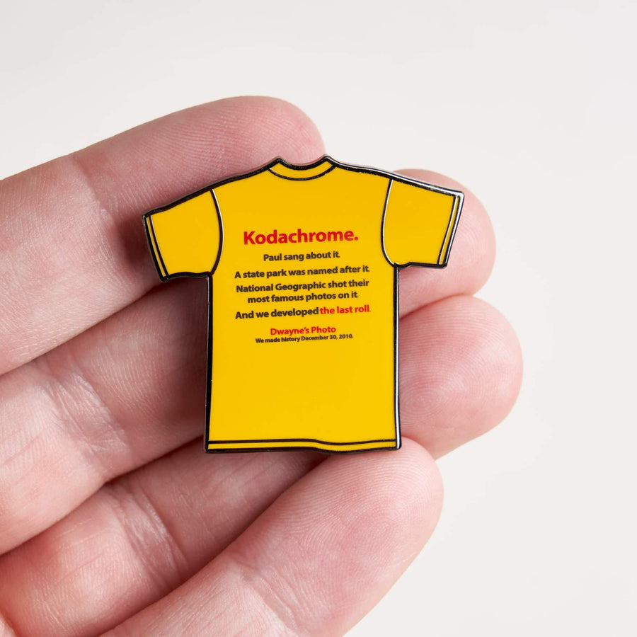 Kodachrome T Shirt 10th Anniversary Pin with Dwayne's Photo