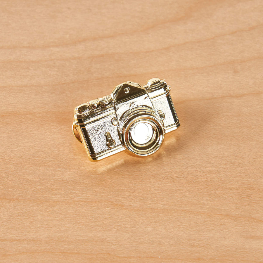 F SLR 3D Gold Camera Pin