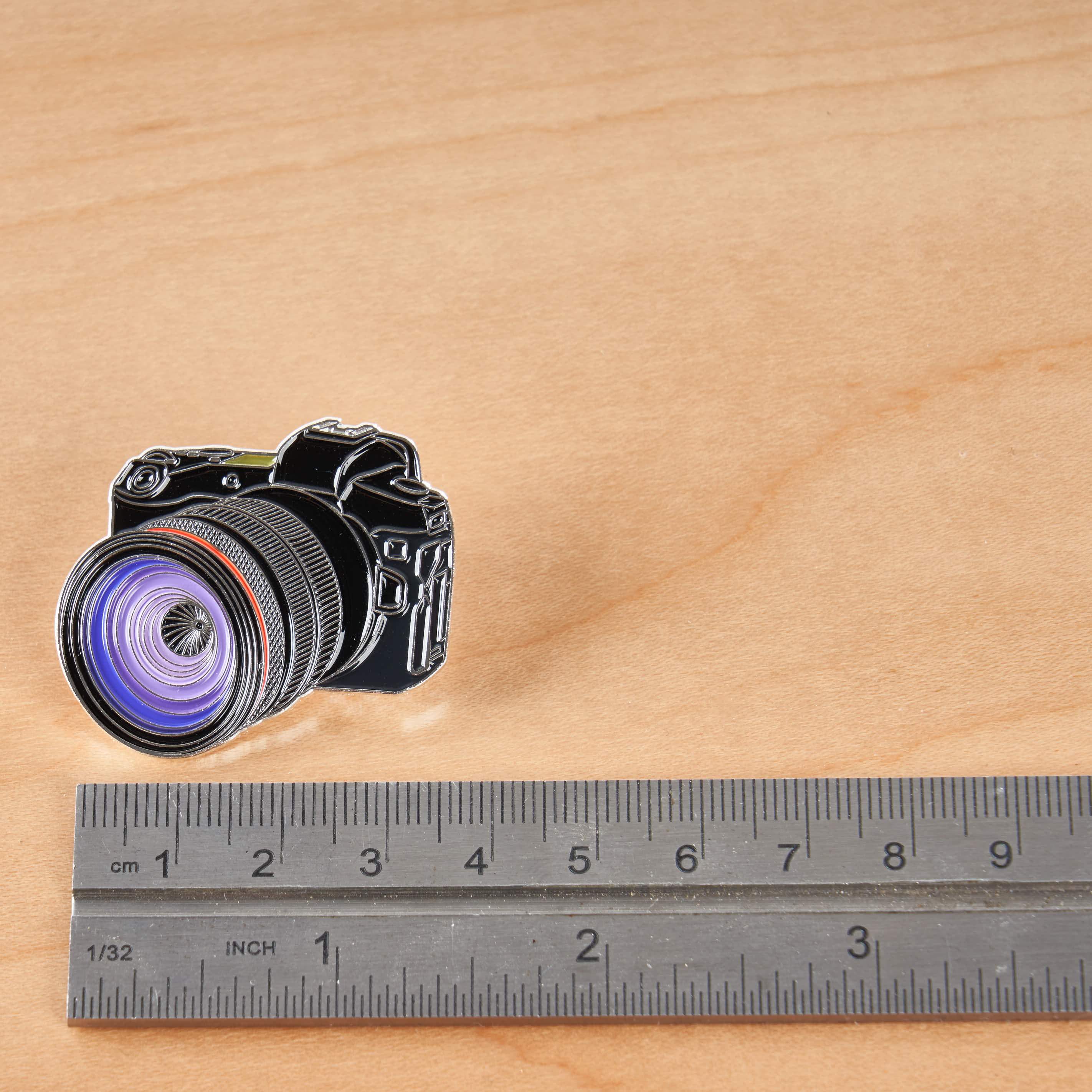 Camera Pinsel Canon EOS r Digital SLR Mirrorless Camera Lapel HardEnamel Pin ...