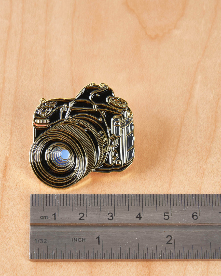 Nik. DSLR Camera Pin #3 Gold Plated