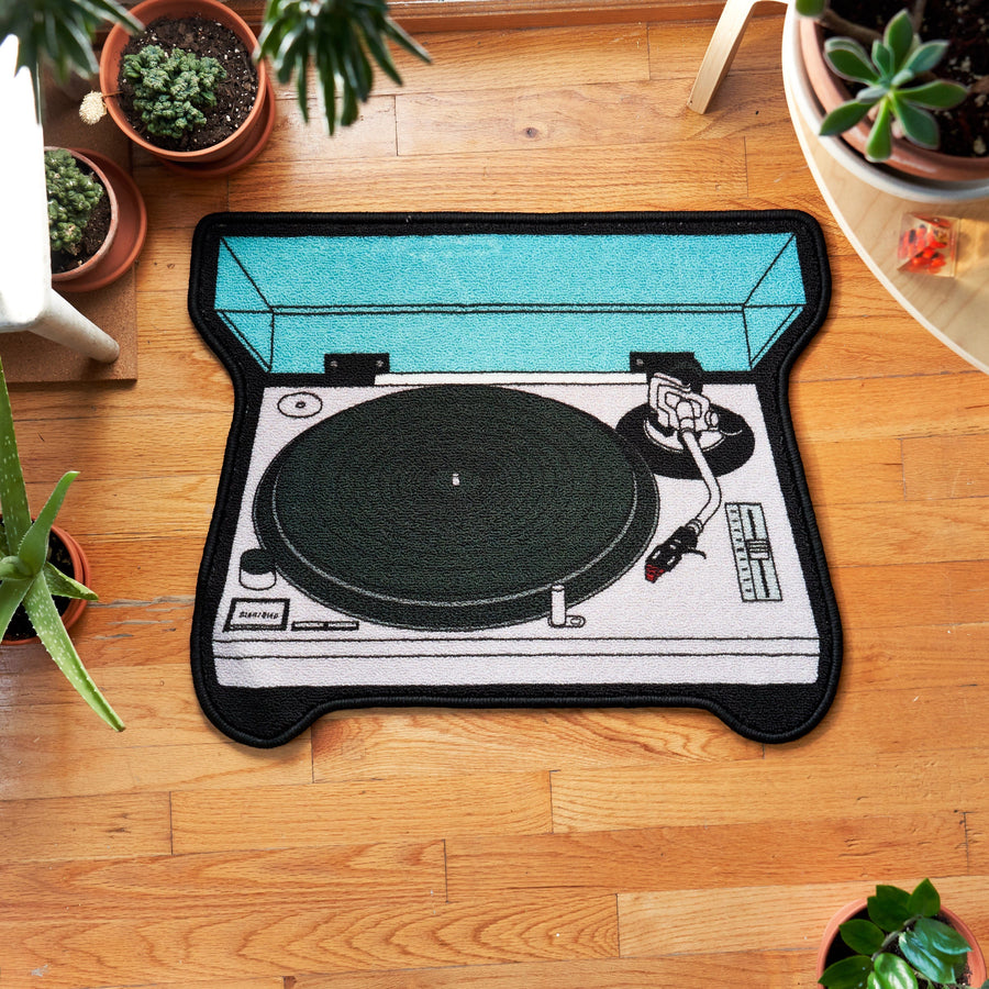 Technics Rug Technics 1200 Record Turntable Mini Rug Mat- gift for producers, DJs ...
