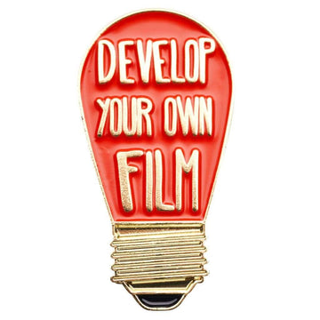 Develop Your Own Film Darkroom Red Bulb Pin - pins